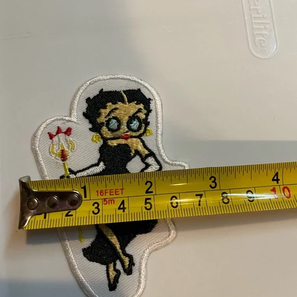 SALE ❤️Embroidered Betty Boop Black dress Iron on Patch - Picture 3 of 3
